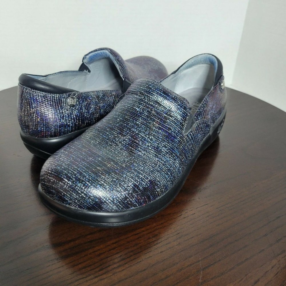 Alegria Keli US 9 EU 39 Glimmer Glam Leather Comfort Clogs Womens Shoes Comfort